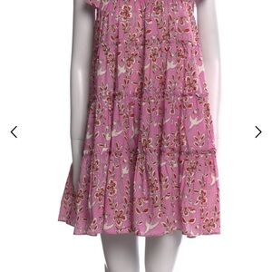 RHODE Pink Floral Mini Dress